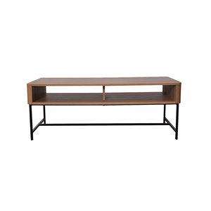 JR Home Collection Maverick Collection Coffee Table - 47.2-in - Brown/Black