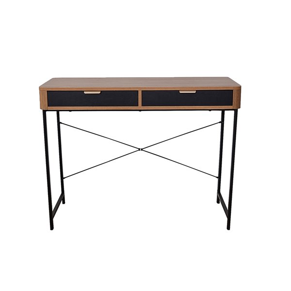 Bureau de la collection Maverick JR Home Collection, 39 po, brun/noir