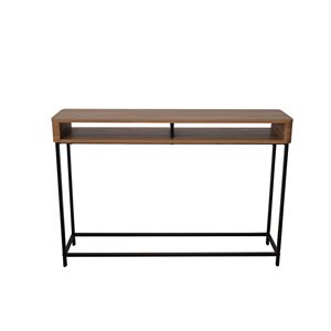 JR Home Collection Maverick Collection Console Table - 44-in - Brown/Black