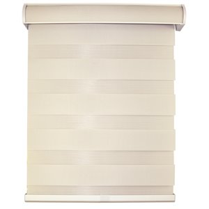 Versailles Home Fashions Zebra Cordless Sheer Weave Privacy Roller - 48-in x 72-in - Pewter