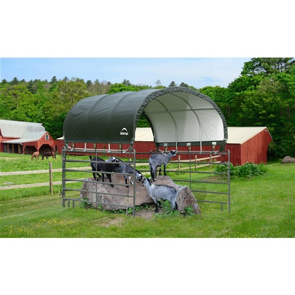 Corral Shelter Livestock Shade 10x10 ft Green