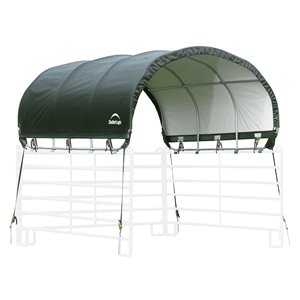 Corral Shelter Livestock Shade 10x10 ft Green