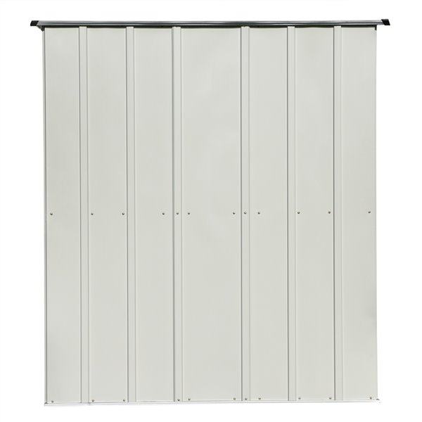 Spacemaker Patio Steel Storage Shed, 5x3, Flute Grey and Anthracite