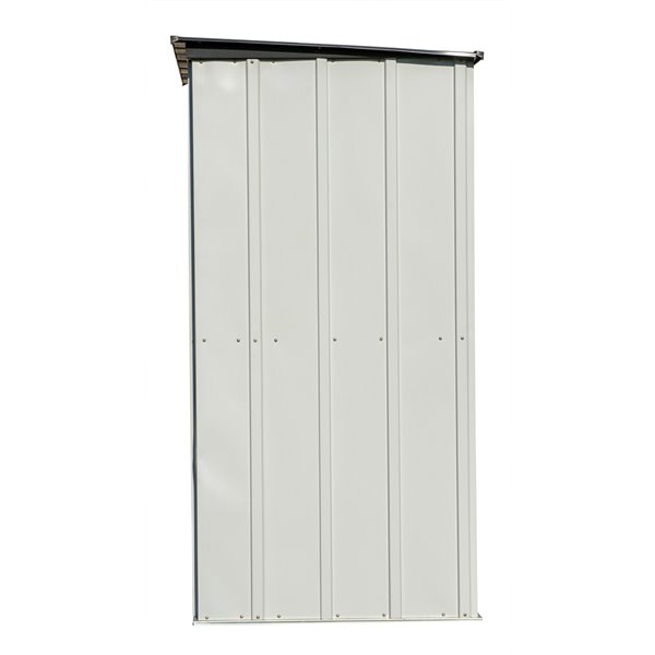 Spacemaker Patio Steel Storage Shed, 5x3, Flute Grey and Anthracite