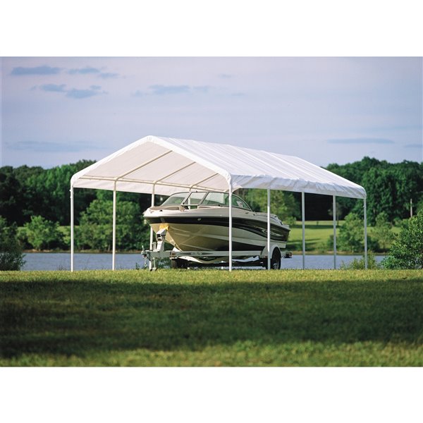 ShelterLogic 12-ft x 26-ft White SuperMax Canopy