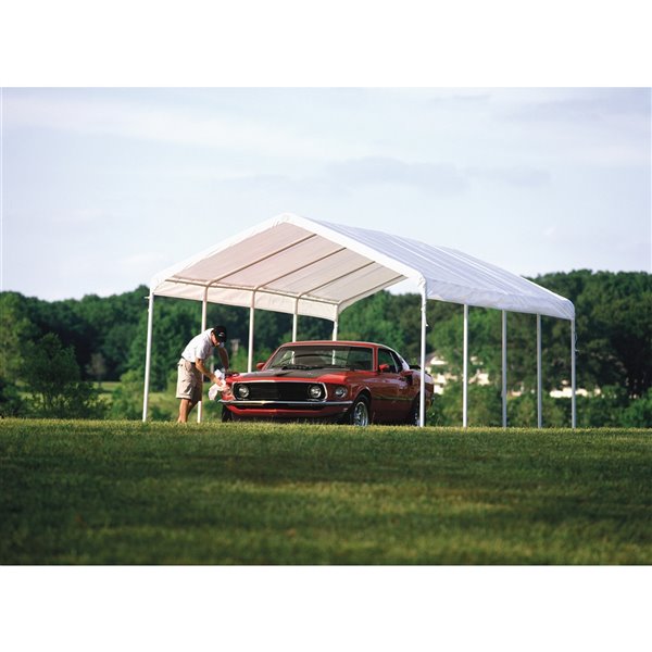 ShelterLogic 12-ft x 26-ft White SuperMax Canopy
