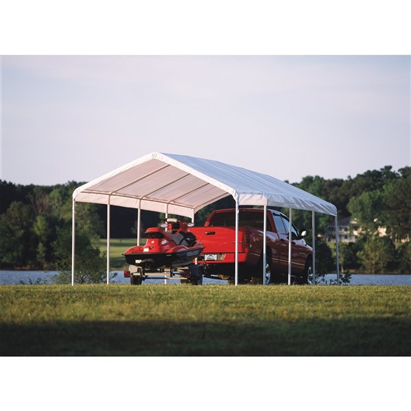 ShelterLogic 12-ft x 26-ft White SuperMax Canopy