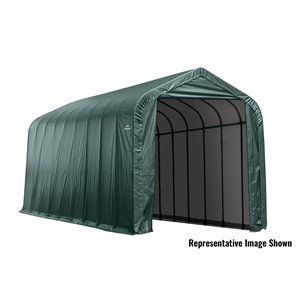 ShelterCoat 16 x 40 ft Garage Peak Green STD