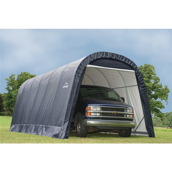 Rond Garage ShelterCoat 13 x 24 pi, Gris standard