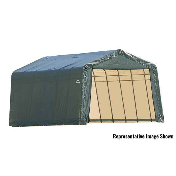 ShelterCoat 13 x 28 ft Garage Peak Green STD