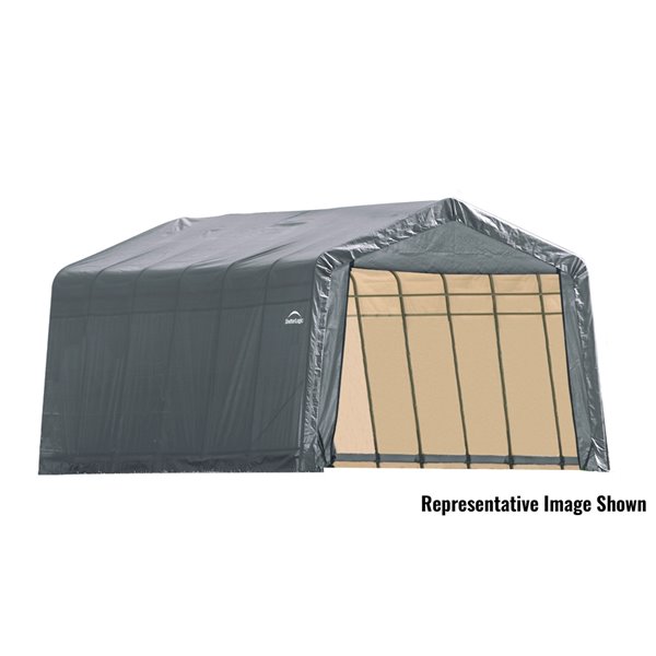 ShelterCoat 13 x 28 ft Garage Peak Green STD