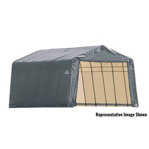 ShelterCoat 13 x 28 ft Garage Peak Green STD