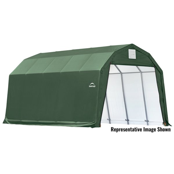 ShelterCoat 12 x 28 ft Garage Barn Green STD