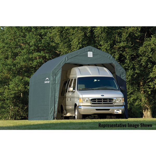 ShelterCoat 12 x 28 ft Garage Barn Green STD