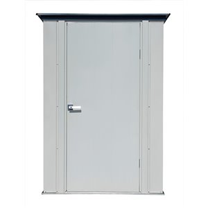 Spacemaker Patio Steel Storage Shed, 4x3, Flute Grey and Anthracite