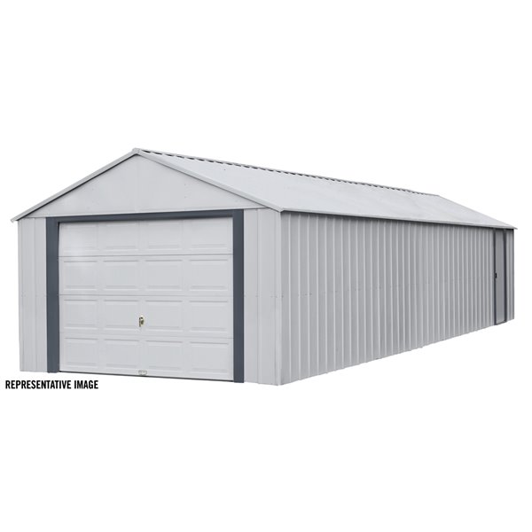 Arrow Murryhill Garage Prefab Storage Shed - 14 ft x 31 ft - Steel
