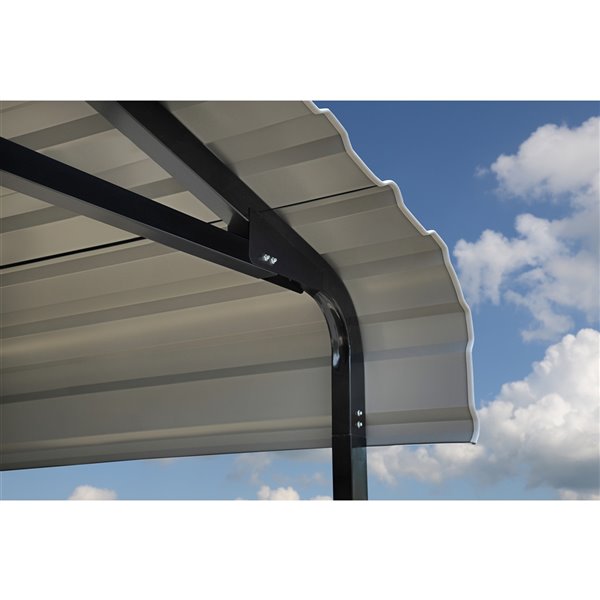 Arrow Carport, 14-ft x 20-ft x14-ft, Eggshell