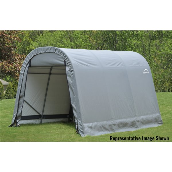 ShelterCoat 8 x 16 ft Garage Round Gray STD