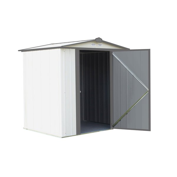 EZEE Shed Steel Storage 6x5 ft Galvanized Cr-Char