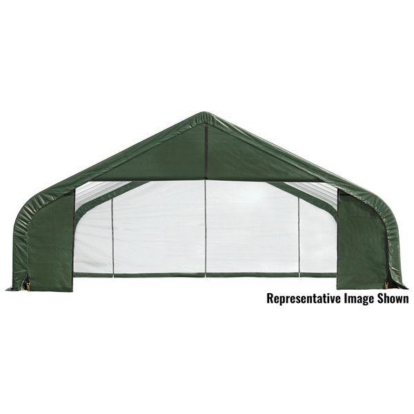 ShelterCoat 28 x 24 ft Garage Peak Green STD