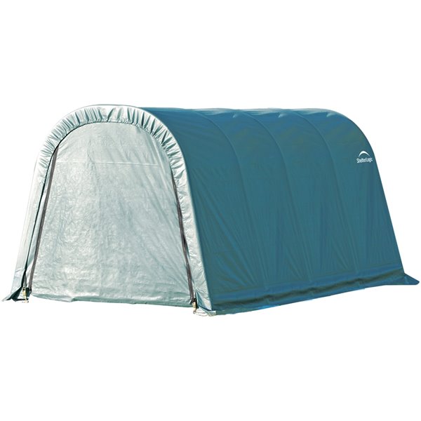 Rond Garage ShelterCoat 8 x 16 pi, Vert standard