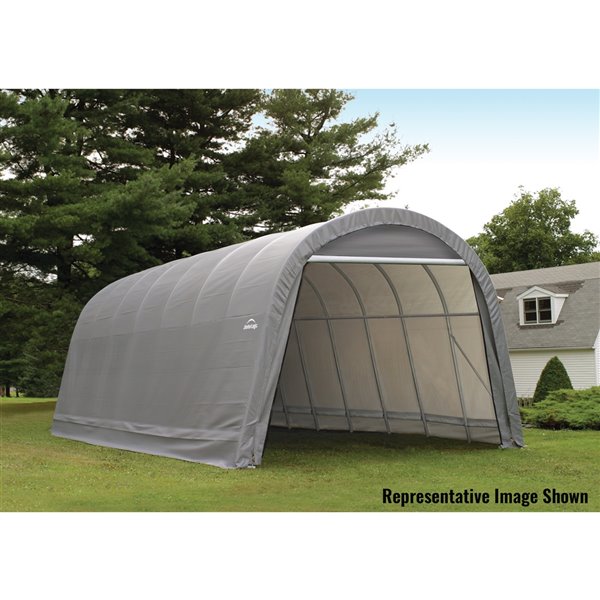 Rond Garage ShelterCoat 15 x 24 pi, Grey