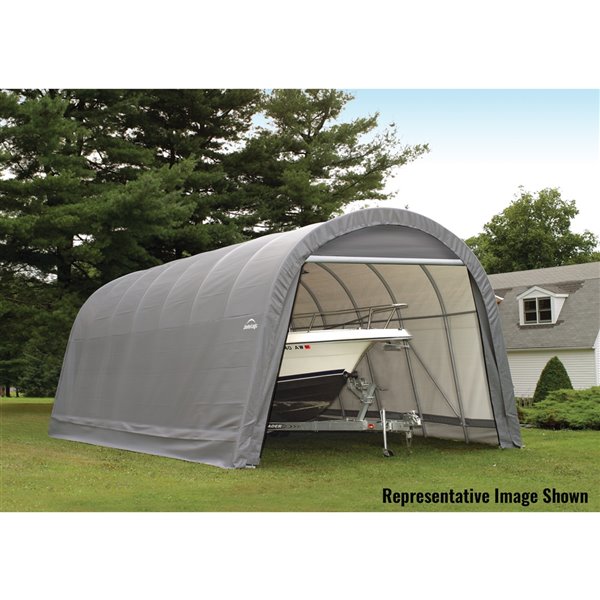 Rond Garage ShelterCoat 15 x 24 pi, Grey