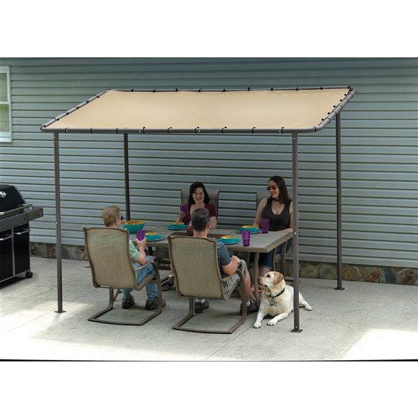 ShelterLogic Solano Gazebo Canopy Cover 10 ft x 6 ft Tan 22516 RONA