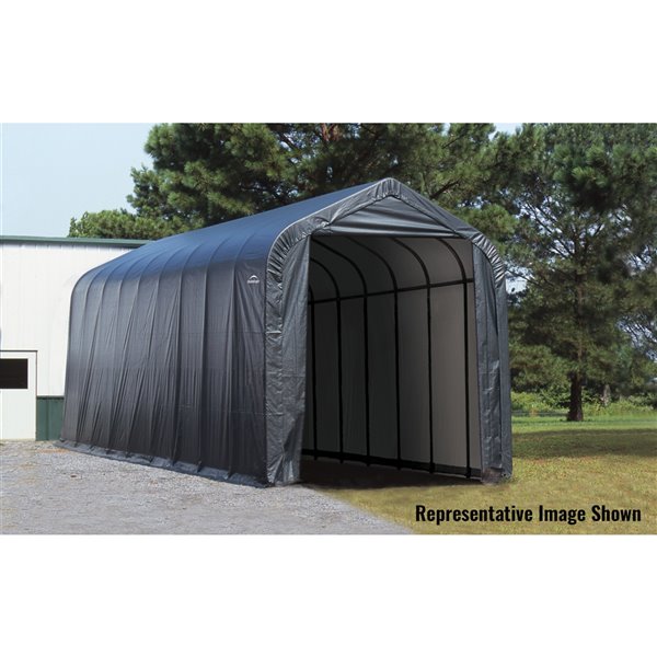 ShelterCoat 16 x 40 ft Garage Peak Gray STD