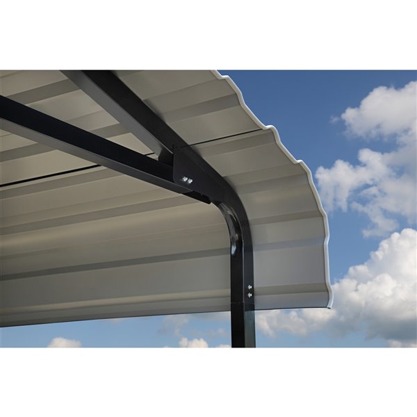 Arrow Carport, 14-ft x 42-ft x 14-ft, Charcoal