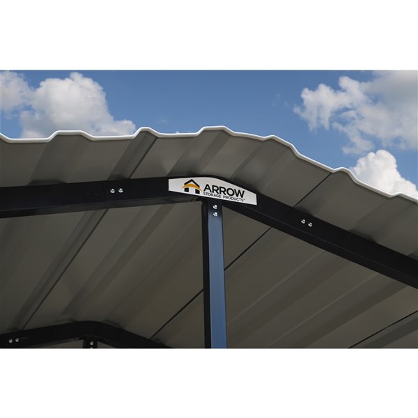 Arrow Carport, 14-ft x 42-ft x 14-ft, Charcoal