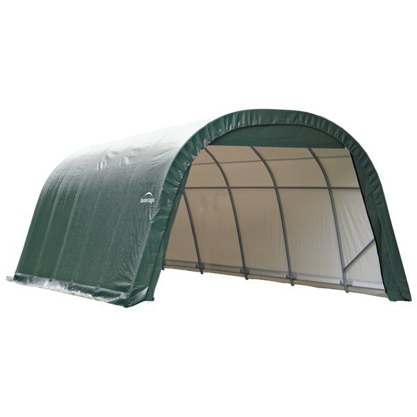 ShelterCoat 12 x 20 ft Garage Round Green STD