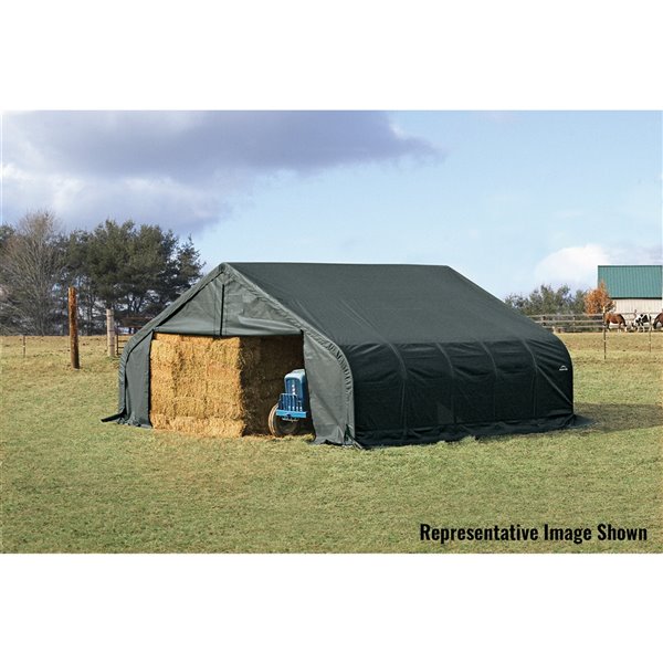 ShelterCoat 22 x 24 ft Garage Peak Green STD