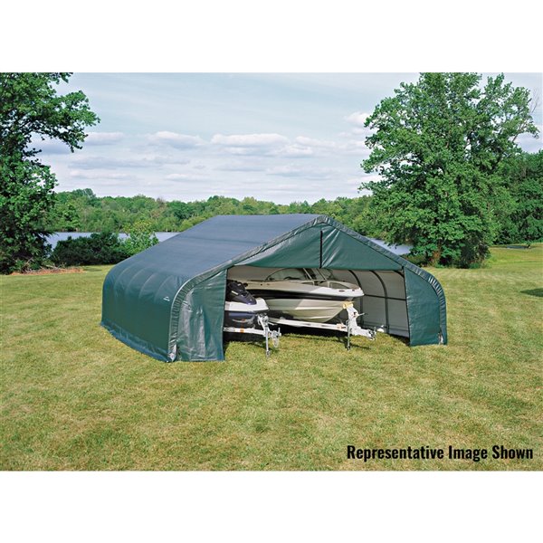 ShelterCoat 22 x 24 ft Garage Peak Green STD