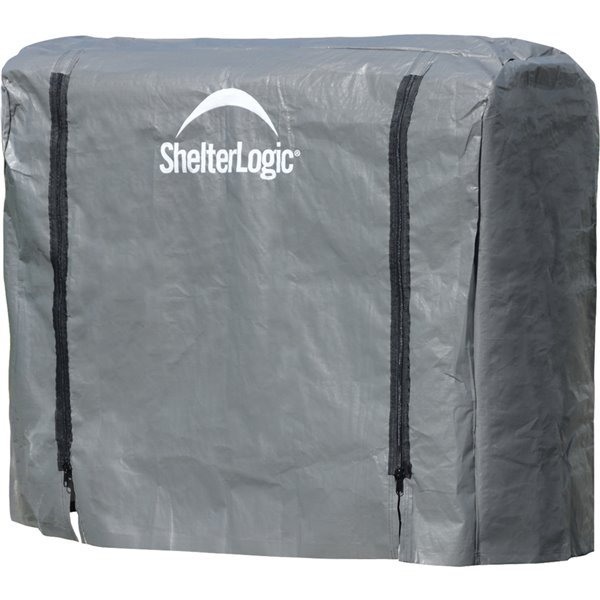 Housse De Protection Pour Bois De Chauffage 2,4 M - Imperméable, Aérations, Poignées Renforcées - 7