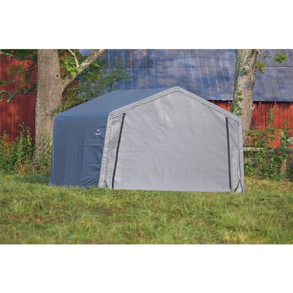 Abri de rangement ShelterLogic 12 x 12 x 8 pi acier gris