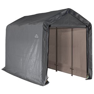 ShelterLogic 6 x 12 x 8-ft Grey Steel Storage Shelter