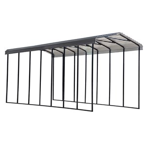 Arrow Carport, 14-ft x 33-ft x 14-ft, Charcoal