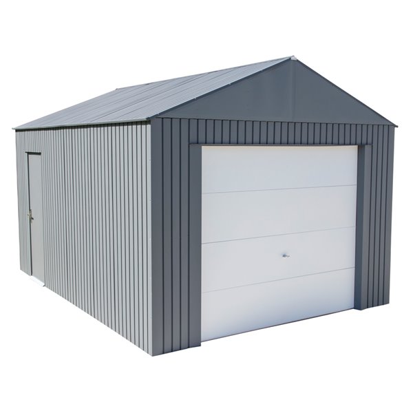 Sojag Everest 12 x 15-ft Charcoal Metal Storage Garage