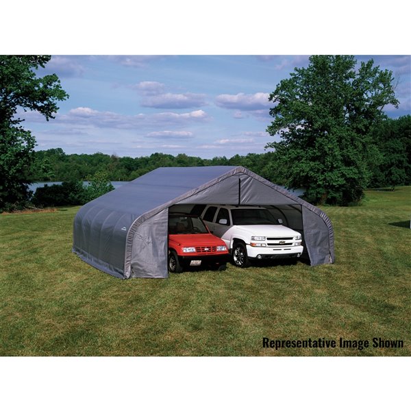 ShelterCoat 22 x 28 ft Garage Peak Gray STD