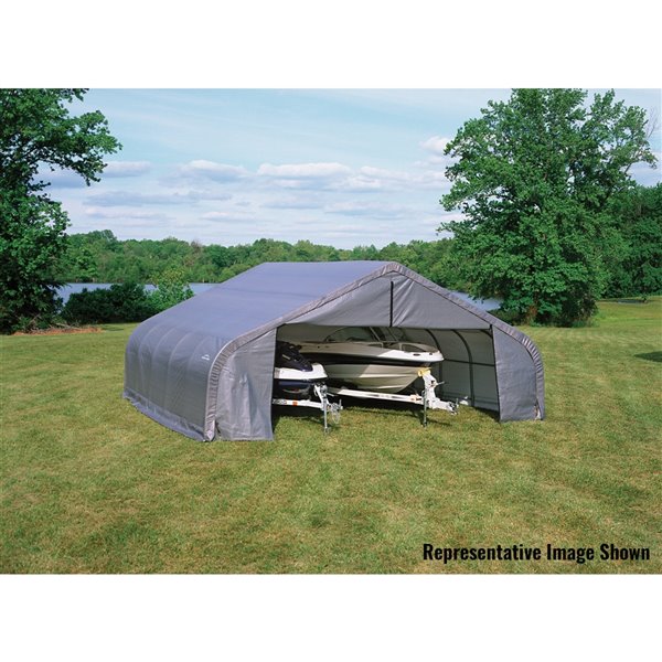 ShelterCoat 22 x 28 ft Garage Peak Gray STD