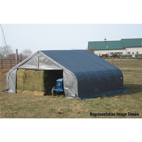 ShelterCoat 22 x 28 ft Garage Peak Gray STD