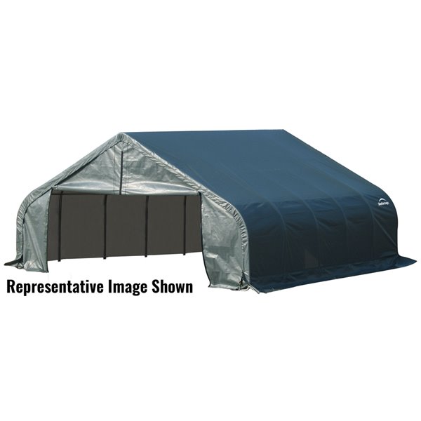 ShelterCoat 18 x 24 ft Garage Peak Green STD