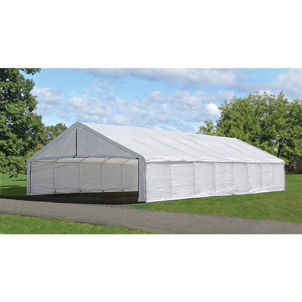 ShelterLogic UltraMax 30-ft x 50-ft White Canopy Enclosure Kit