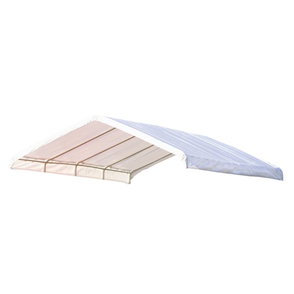 Toit de remplacement blanc SuperMax pour abri-soleil 12 pi x 26 pi par ShelterLogic