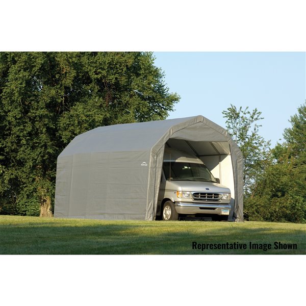 ShelterLogic 12 x 20-ft Steel Grey Car Shelter