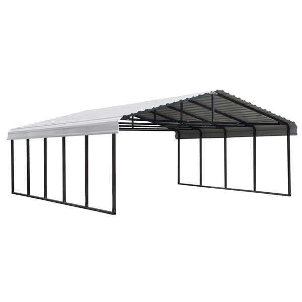 Arrow Carport 20 x 24 - Eggshell