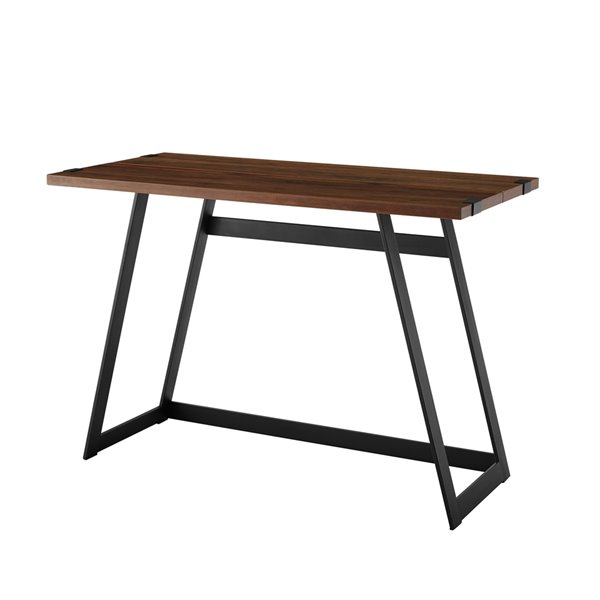 WALKER EDISON 42-in Modern Industrial Computer Desk - Dark Walnut ...