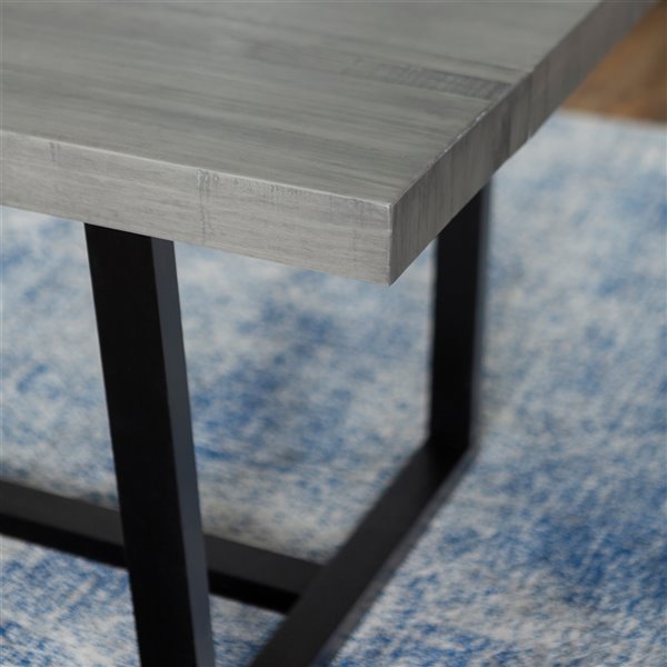 Grey solid wood online dining table