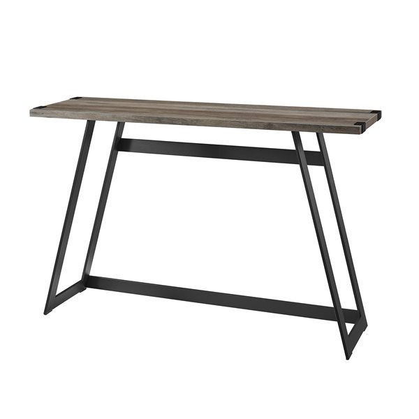 WALKER EDISON 46in Modern Industrial Entryway Table Grey Wash LWF46MWETGW RONA